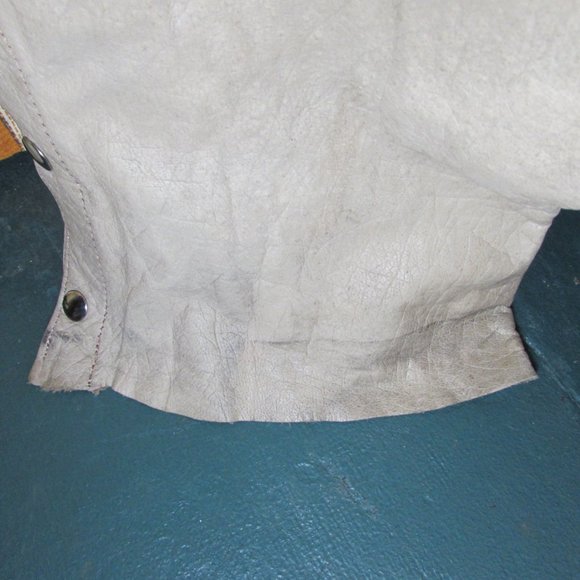 Tan/Light Brown Leather Motorcycle Biker Chaps - Picture 6 of 12